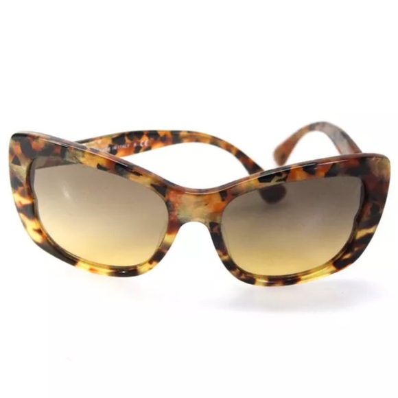 Miu Miu Womens Brown Tortoise Shell Metallic Square Lens Sunglasses | PRELOVED🤎 - Picture 2 of 15